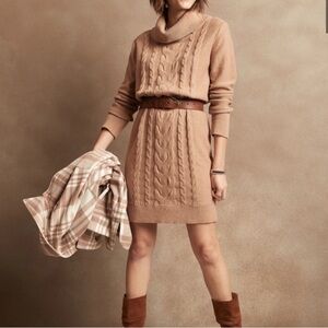 NWOT Banana Republic Cozy Cable Sweater Dress